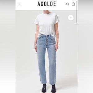 Agolde 90s Pinchwaist High Rise Straight Leg Jeans